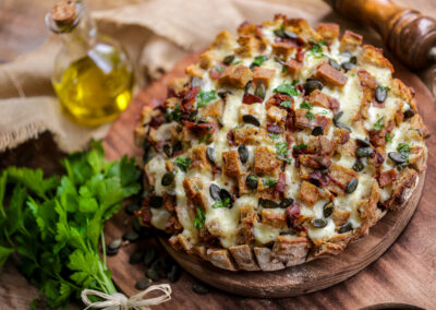 Pain hérisson ail & mozzarella – Recette facile et conviviale