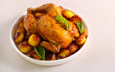 Poulet fermier ail & basilic – Recette facile et savoureuse