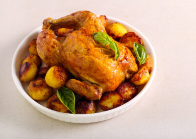 Poulet fermier ail & basilic – Recette facile et savoureuse