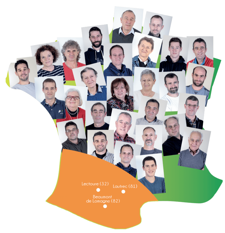 Carte de France presentee par la cooperative Top Alliance